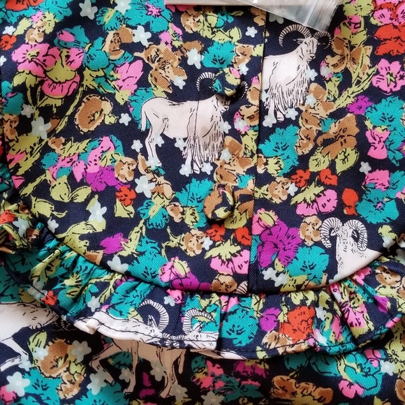 J.Crew Pleated midi dress in Grazing Goats print - Picture 5 of 6